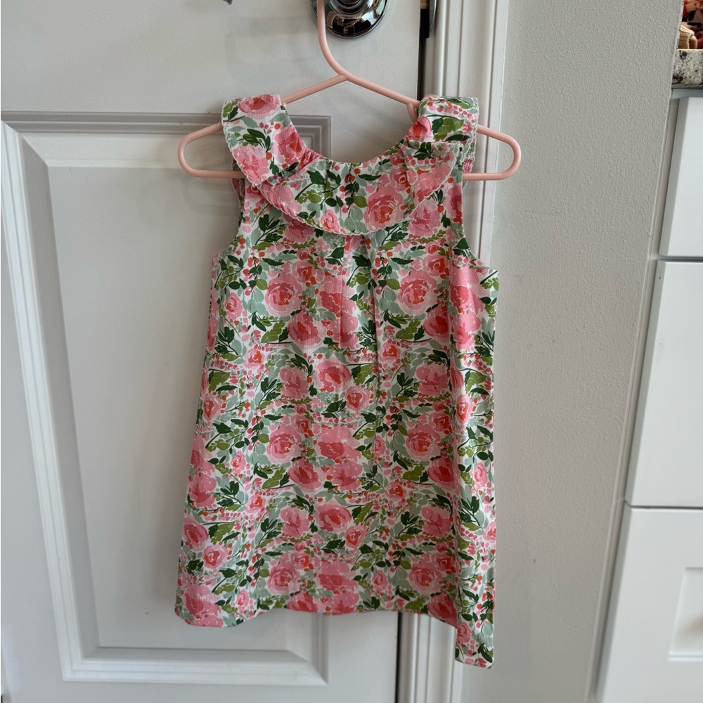 Mud Pie Pink and Green Floral Dress
